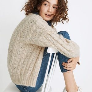 Madewell Cable Cardigan Sweater